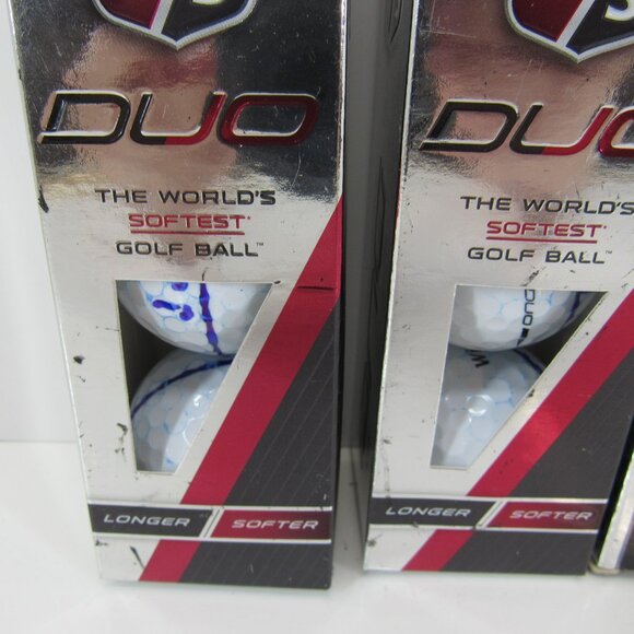 Wilson Staff Duo 3 Pack The Worlds Softest Golf Ball (2) and Zip Higher Spin (1) - Picture 3 of 7